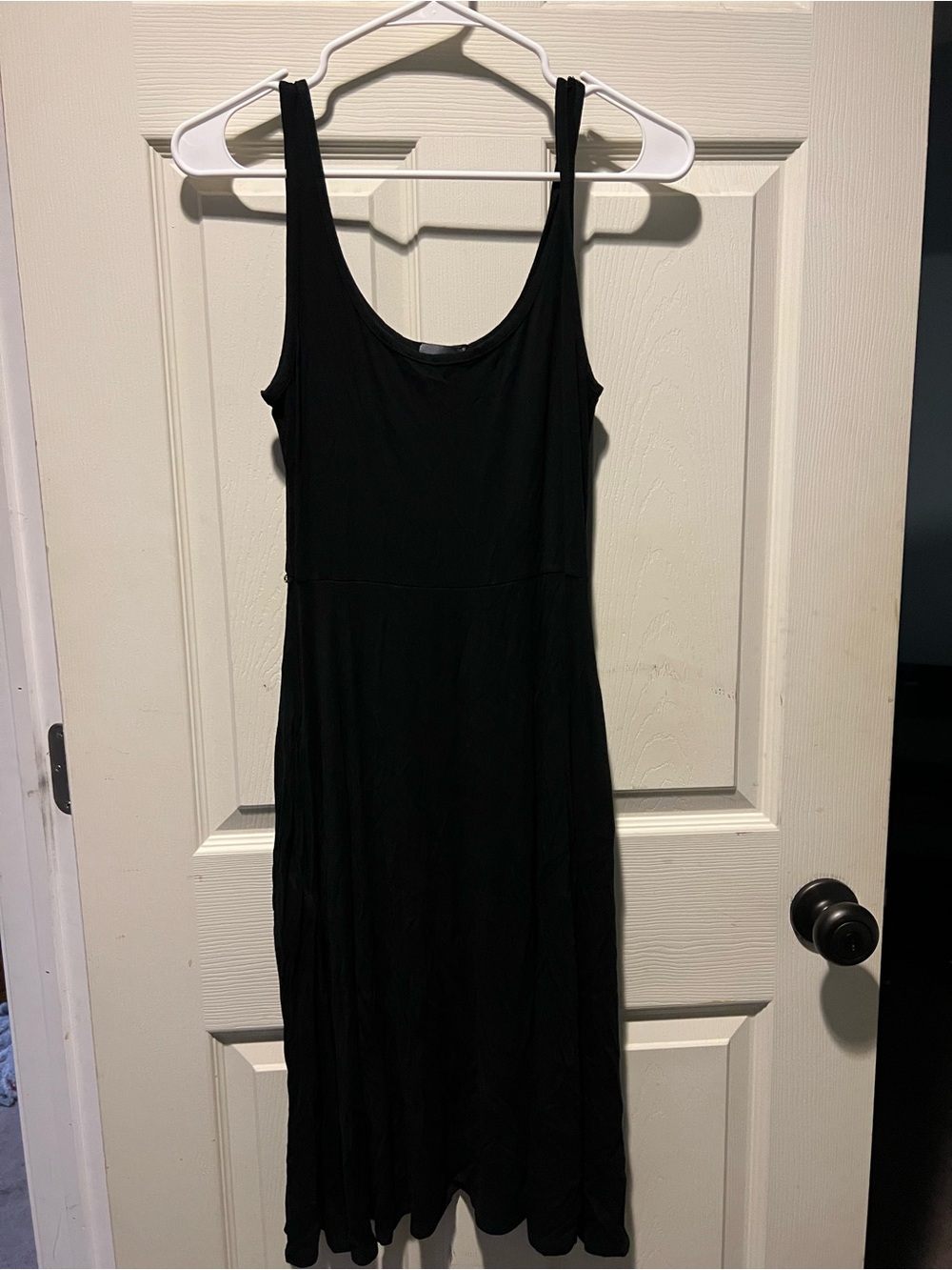 Olivia Rae Black Tank Midi Dress - Sleek Scoop Neck